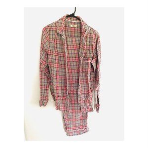 UGG Raven Pajama Set Pink Cloud Plaid Size M